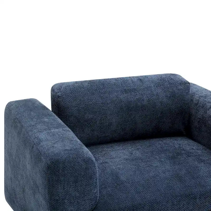Moderner übergroßer Sessel, gemütlicher Akzentsessel, Einzels Sofa fürs Wohnzimmer, Schlafzimmer, Büro oder Apartment, aus gewebtem Samtstoff
