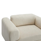 Moderner übergroßer Sessel, gemütlicher Akzentsessel, Einzels Sofa fürs Wohnzimmer, Schlafzimmer, Büro oder Apartment, aus gewebtem Samtstoff