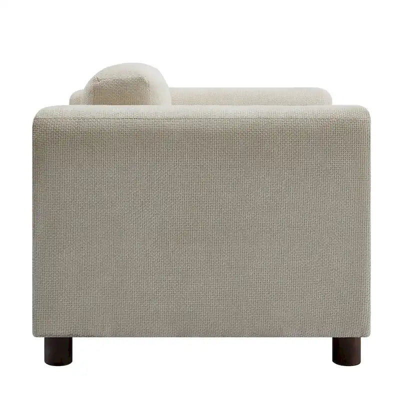 Moderner übergroßer Sessel, gemütlicher Akzentsessel, Einzels Sofa fürs Wohnzimmer, Schlafzimmer, Büro oder Apartment, aus gewebtem Samtstoff