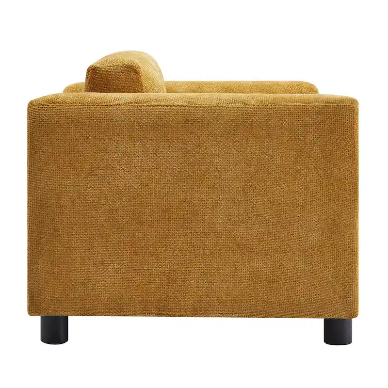 Moderner übergroßer Sessel, gemütlicher Akzentsessel, Einzels Sofa fürs Wohnzimmer, Schlafzimmer, Büro oder Apartment, aus gewebtem Samtstoff