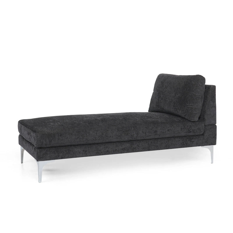 Moderne stoffen chaise longue 69.00 L x 29.00 W x 30.00 H