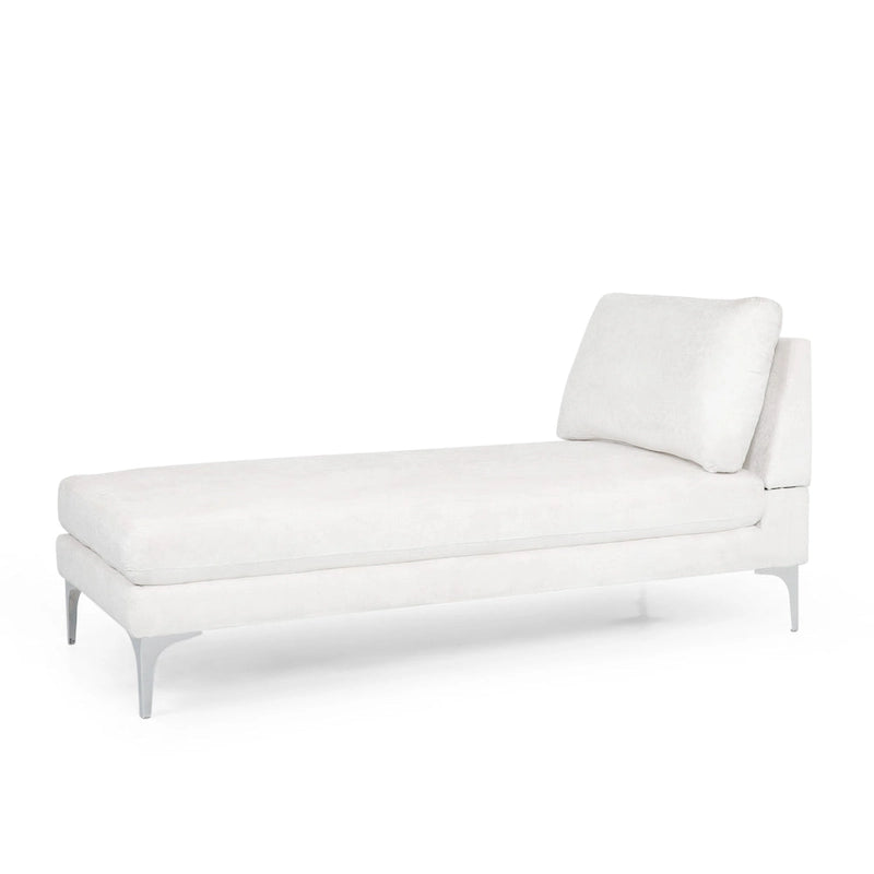 Moderne stoffen chaise longue 69.00 L x 29.00 W x 30.00 H