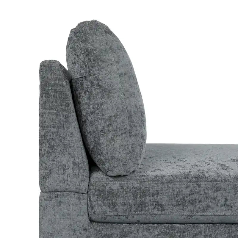 Moderne stoffen chaise longue 69.00 L x 29.00 W x 30.00 H