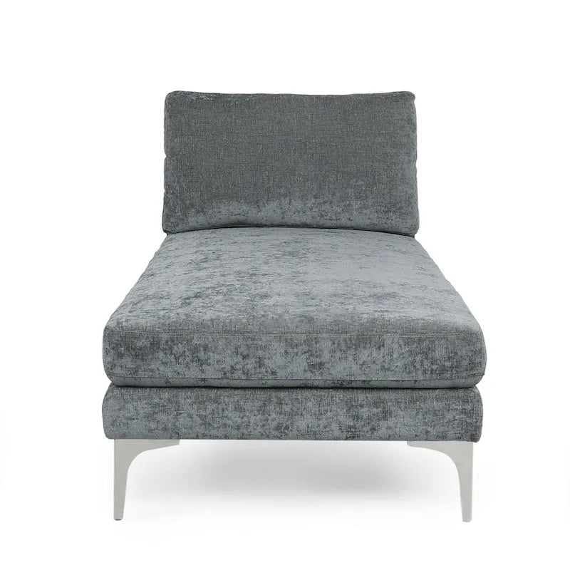 Moderne stoffen chaise longue 69.00 L x 29.00 W x 30.00 H