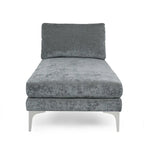 Moderne stoffen chaise longue 69.00 L x 29.00 W x 30.00 H