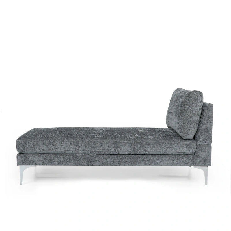 Moderne stoffen chaise longue 69.00 L x 29.00 W x 30.00 H