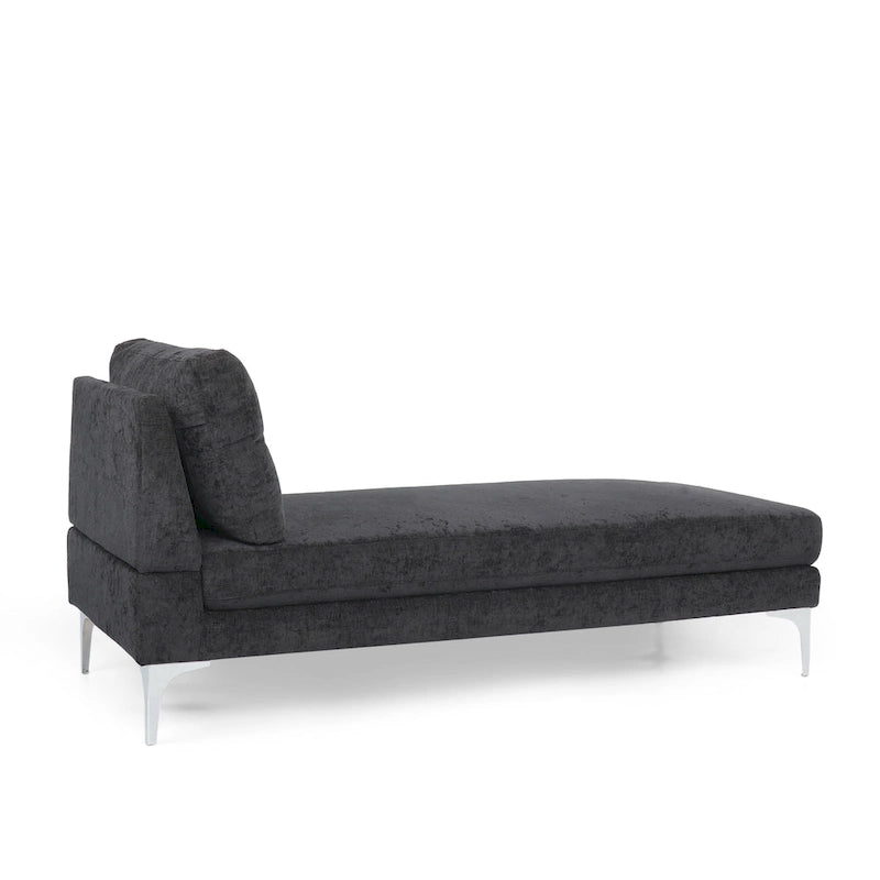 Moderne stoffen chaise longue 69.00 L x 29.00 W x 30.00 H