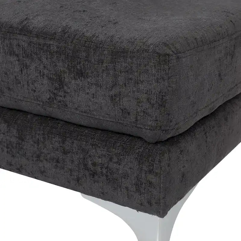 Moderne stoffen chaise longue 69.00 L x 29.00 W x 30.00 H