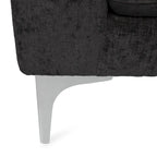 Moderne stoffen chaise longue 69.00 L x 29.00 W x 30.00 H