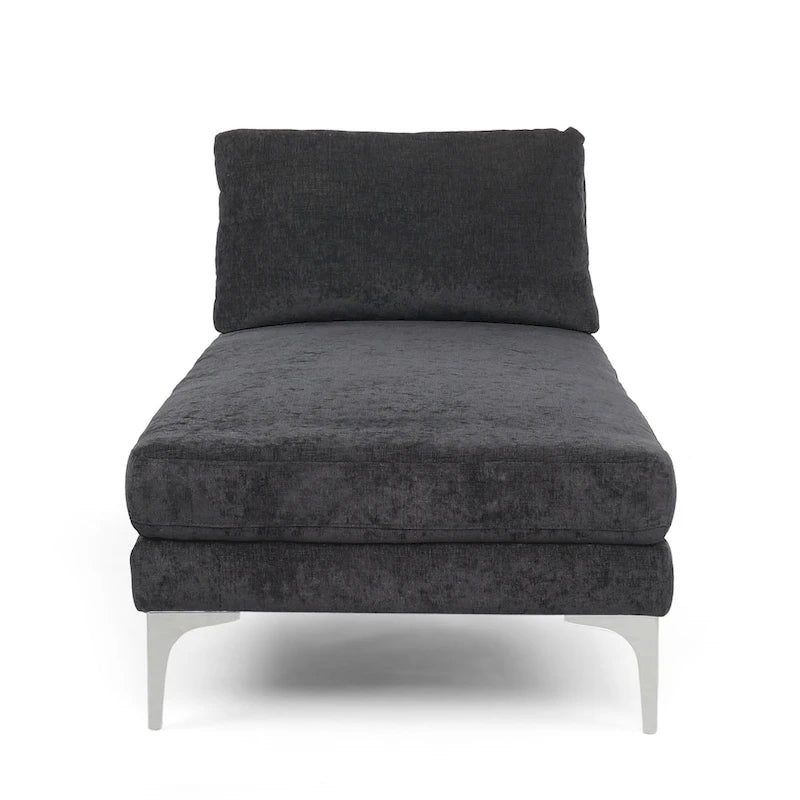Moderne stoffen chaise longue 69.00 L x 29.00 W x 30.00 H