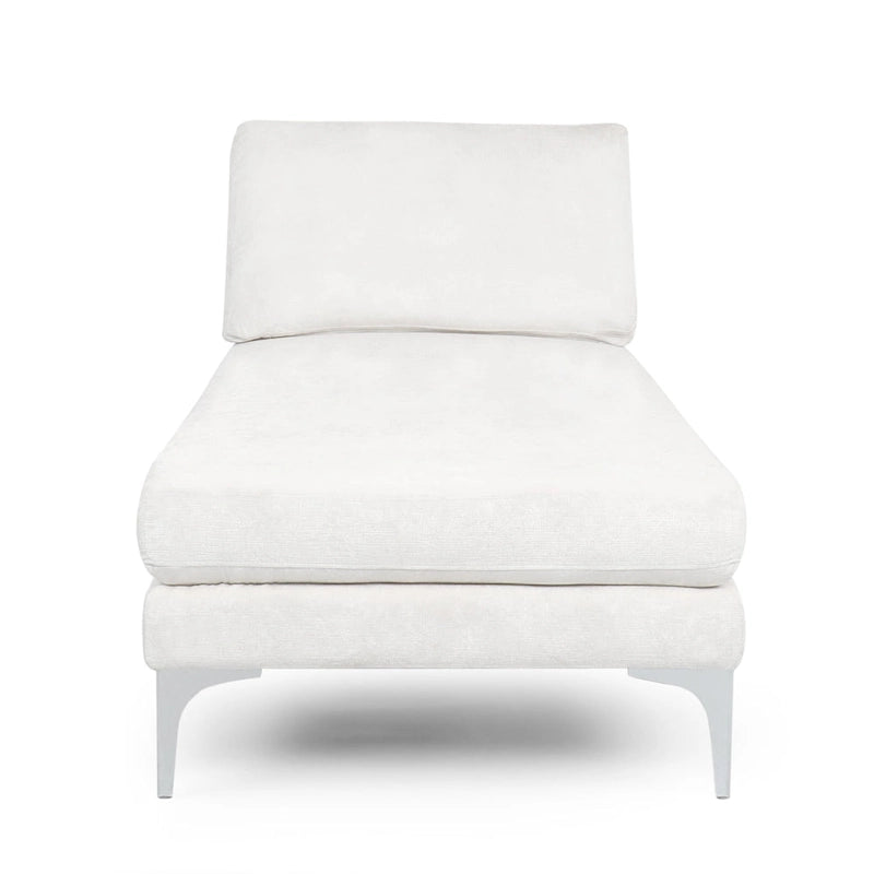 Moderne stoffen chaise longue 69.00 L x 29.00 W x 30.00 H