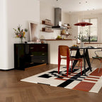 Moderne Schlafzimmerkommode mit 6 Schubladen, 55.1, glänzendes Finish