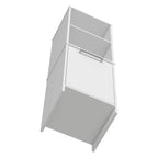 Kitchen Pantry, Single Door Cabinet, Interior and External Shelves, White Finish