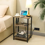 Smalle bijzettafel met laadstation - 15.35D x 11.8W x 22.8H