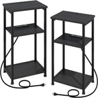 Smalle bijzettafel met laadstation - 15.35D x 11.8W x 22.8H