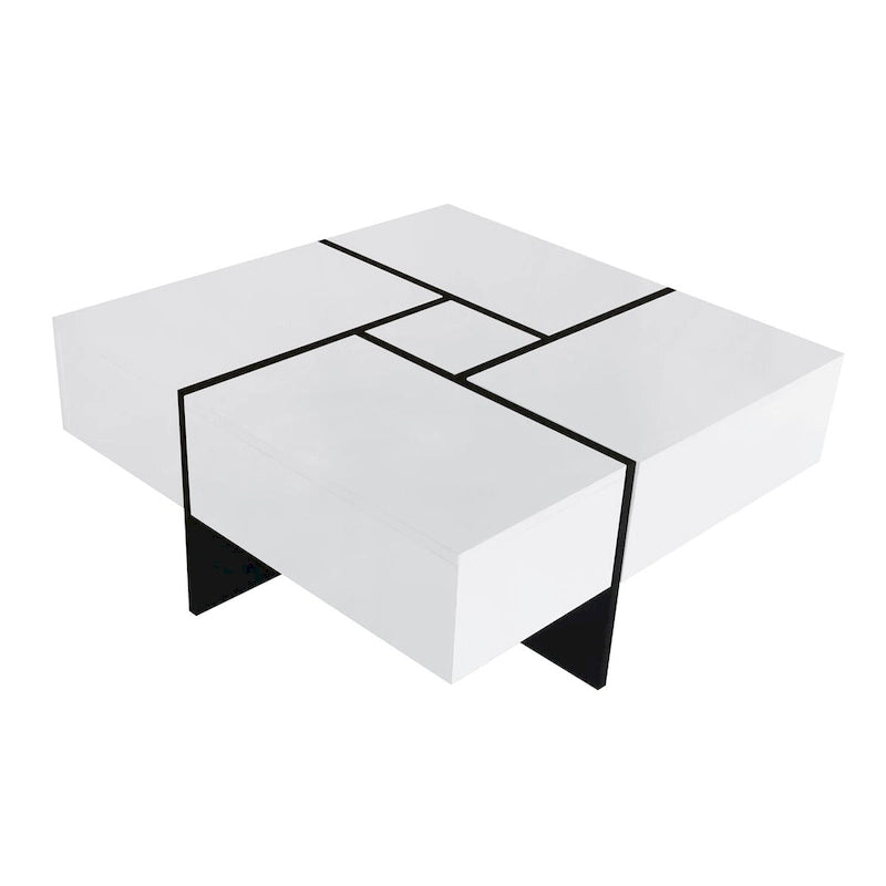 Mesa de centro com 4 compartimentos de arrumação ocultos