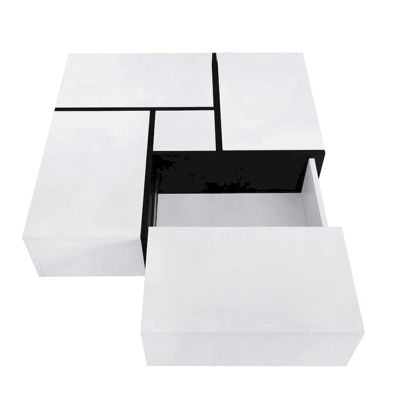 Mesa de centro com 4 compartimentos de arrumação ocultos