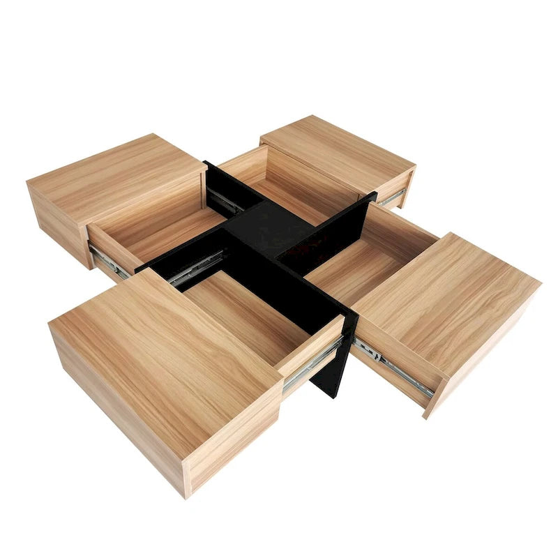 Mesa de centro com 4 compartimentos de arrumação ocultos