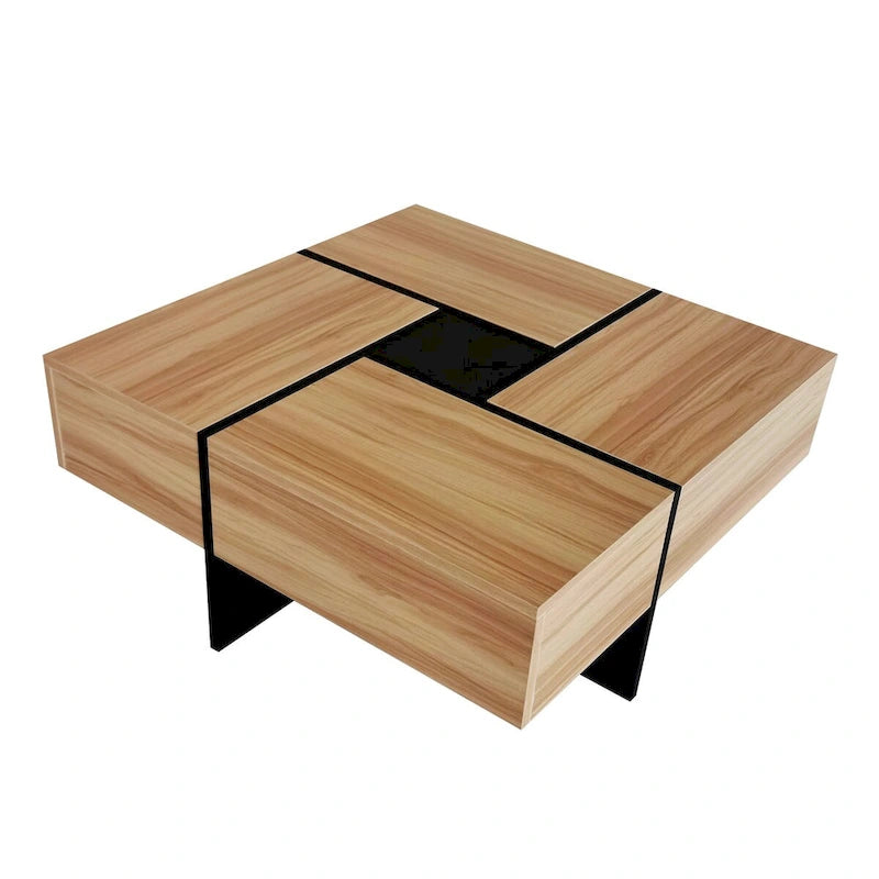 Mesa de centro com 4 compartimentos de arrumação ocultos