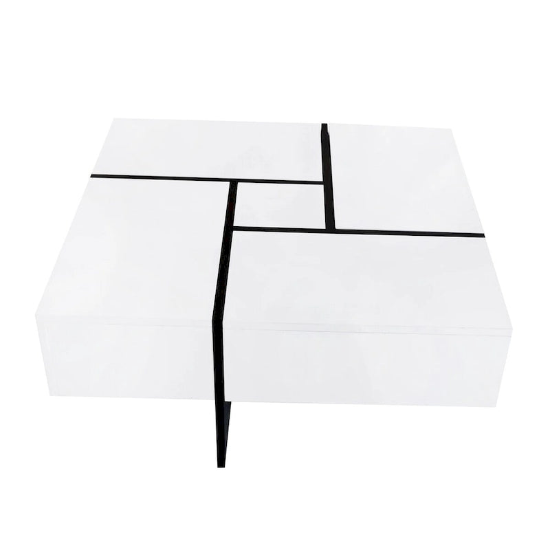 Mesa de centro com 4 compartimentos de arrumação ocultos
