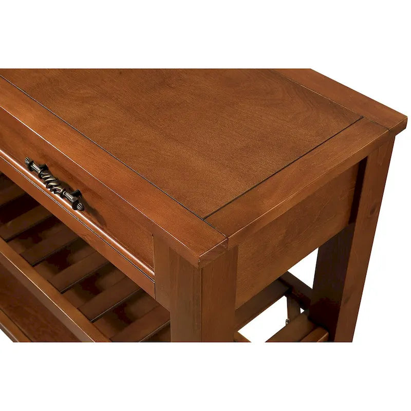 Konsolentisch als Sofatisch mit 2 Schubladen und 2 Ablageebenen, 42-Zoll-Holz-Buffetschrank für Zimmer, Küche, Eingangsbereich und Flur