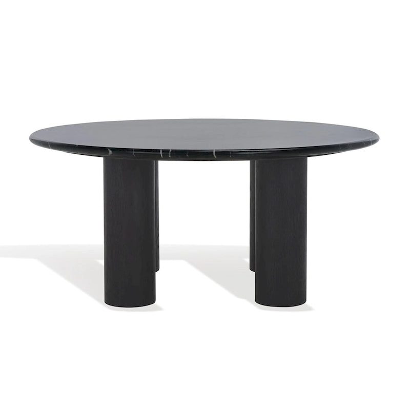 Runder Couchtisch mit Marmoroptik - 36Bx36Tx16H