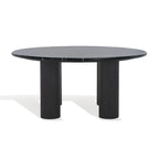 Runder Couchtisch mit Marmoroptik - 36Bx36Tx16H