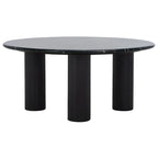 Runder Couchtisch mit Marmoroptik - 36Bx36Tx16H