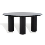 Runder Couchtisch mit Marmoroptik - 36Bx36Tx16H